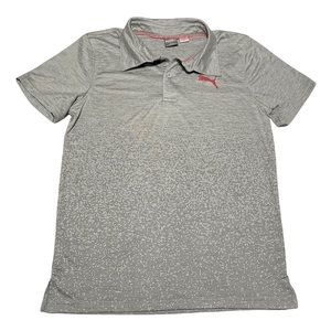 Puma Gray Sport Polo Shirt Boy Size Medium